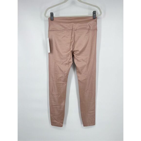NEW Athleta Elation Shimmer Shine Tight Powervita Pink Mocha Latte Size Medium - Picture 3 of 9